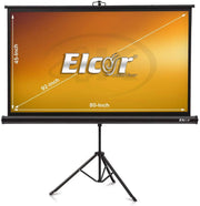 ELCOR lite Series Tripod Projector Screen 68 inch Diagonal in 1:1 Aspect Format Elcor